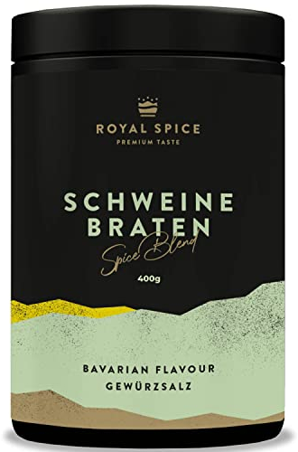 Royal Spice Schweinebraten und Haxen Gewürz 400g - Schweinebratengewürz mit deftig rustikalen & traditionellen Geschmack für den klassischen Braten, Schweinshaxen, Knusperbauch, Krustenbraten uvm.