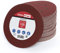 Woltersberger® Exzenter Schleifscheiben Ø 125mm | 8 Loch in rot | Schleifpapier für optimales schleifen, vielseitig einsetzbar, verschiedene Körnungen und Stückzahlen (50 Stück, P80 Körnung)