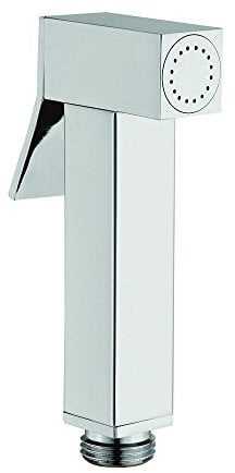 JAXI JHSQ Jaxikit Square Bidet Hand Shower Head, Silver
