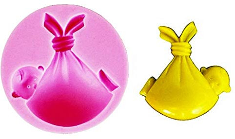 Stampo in silicone a forma di bambino in fasce neonato decorazioni dolci per sapone resina gesso calchi teneri bomboniere fai da te