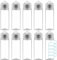 10 x 60ml Fläschchen Leere E-Liquid Tropfflasche Flasche Kurzes Format + 10 Etiketten 60 ml Tropfer Elektronische Zigarette DIY Öl Soße Farbstoff Tinte