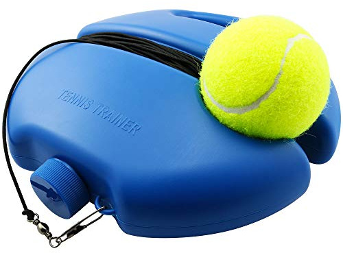 WHYHKJ Tennis Trainer Rebound Ball, Solo Tennis Selbstlernendes Rückprallgerät Sparring Gerät, Tennis Training Equipment Kit