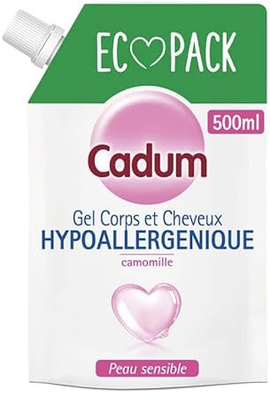 CADUM - Douche Dermo Respect 500Ml - Lot De 4