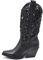 IF Fashion Cowboy Western Scarpe da Donna Stivali Stivaletti Punta Camperos Texani Etnici LY80-3 Nero 39