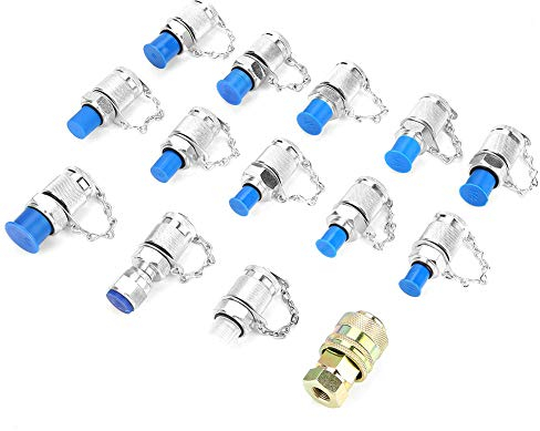 14-teiliges Hydraulisches Testadapter Kit, Hydraulikdruck estpunkt-Testkupplungs Adapter Set für Hydrauliksystem
