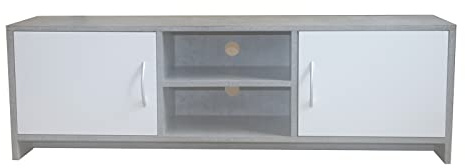 HTI living Lowboard Thekla 12037 TV-Bank Beton-Weiß