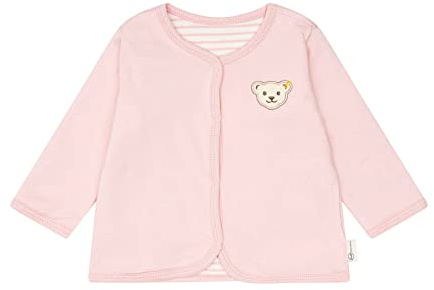 Steiff Unisex Baby Wendejacke GOTS Jacke, Silver PINK, 56