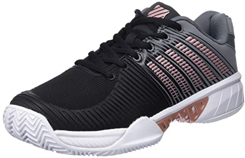 K-Swiss Women's Express Light 2 Sports Shoe, Black, Grey, Rose Gold, 5 UK