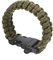 PATIKIL Überleben Paracord Armbänder Geflecht Fallschirm Armband mit Plastik Schnalle Party Geschenke Camping Außenverpackung für Männer Dunkel Grün
