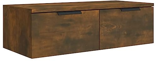 vidaXL Wall Cabinet Smoked Oak 68x30x20 cm Engineered Wood