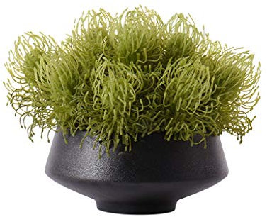 TONZN Künstlicher Bonsai-Baum, künstliches Gras im chinesischen Stil, künstliche grüne Pflanze, Zuhause, Wohnzimmer, Couchtisch, Tischblume, künstlicher Blumentopf