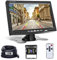 Cámara Marcha Atrás y 7 Pulgadas LCD Monitor Kit Cámara Visión Trasera, Hodozzy IR Visión Nocturna Impermeable Cámara de Marcha 12V-24V con 4 Pin 15 Metros Cable para Coche Camión Remolque Caravana