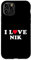 Hülle für iPhone 11 Pro Ich liebe Nik Passende Freundin & Freund Nik Name