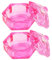 Housoutil 2 Piezas Tazón de líquido de monómero de uñas plato de uñas vasos de cristal con tapa taza de cristal para uñas titular de monómero plato de dappen clavo Acrílico vaso de cristal