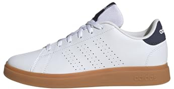 adidas Advantage Base 2.0 Shoes Junior, Basket Unisexe Enfants, FTWR White/Shadow navy/GUM10,