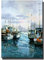 GLWDMB Wandkunst, Meereslandschaft, Boot, Kunstdrucke, Leinwand, Ölgemälde, Heimbüro-Dekoration, Segelboot-Bild – ungerahmt, 1 Stück