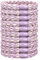 JessLab Elastici per Capelli per Donne, Fasce Elastiche Intrecciate di Colori Misti, Accessori per Capelli Resistenti e Stretch, Pacchetto da 10, Multicolore (Viola)
