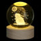 XIANNVXI 3D Hase Kristall Kugel Licht Häschen Briefbeschwerer Kaninchen Geschenke Osterhase Ornament Dekor Kugel Lampe Schlafzimmer Dekor Niedliche Geschenke