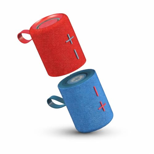 Stromberg - Twin 2-in-1 Mini Portable Bluetooth Speaker, 10W Power (5W per Speaker), 10-Hour Playtime