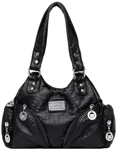 TIAASTAP Klein City Bag Vintage Tasche y2k Handtasche mit Vielen Fächern Damen-Schultertaschen Hobo Bag Ledertasche Handbags Shoulder Bag Damen-Henkeltaschen klein Schultertasche