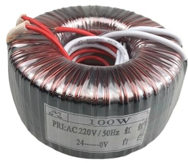 Amplificateur de puissance 100 W 220 V à double 31 V double 15 V double 9,5 V alimentation amplificateur audio isolation sèche en cuivre pur vache(Transformer)