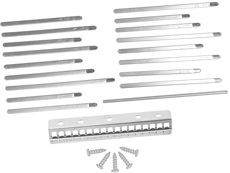 Kalimba 17 Tasten aus Metall, Silbernes Daumenklavier für Anfänger | 1 Satz, Einfache Schöne Gestaltung, Resonanz, Süßer Klarer Klang für Lernen
