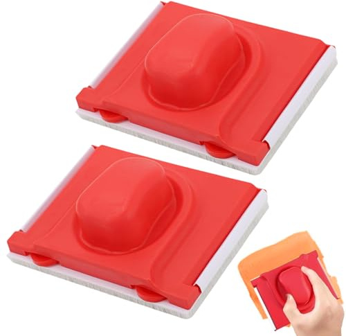 2 Pack Paint Edger Tool for Cutting in – with 2 Replacement Pads, Flat Edging Brush for Ceiling Edges, Wall Corner Painter Trimmer for DIY Decorating
