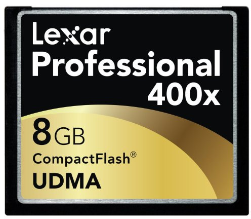 Lexar LCF8GBCTBEU400 Professional UDMA 8GB Compact Flash Card Black/Gold