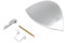 Indesit - Kit maniglia per lavatrice, colore: argento, equivalente al codice articolo C00076583