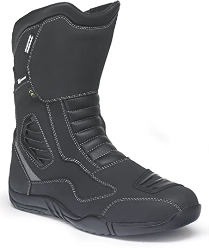 Kochmann Zyklon Motorradstiefel schwarz 40 Leder Allrounder wasserfest winddicht