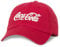AMERICAN NEEDLE Coke Coca Cola Baseballmütze, offizielles Lizenzprodukt, verstellbar, Washed Slouch (Rot), Einheitsgröße