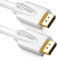 deleyCON 2m DisplayPort Kabel - 4K 2160p 3D HDCP - DP (20 Pin) Stecker auf DP (20 Pin) Stecker - PC Notebook Monitor Grafikkarte - Weiß