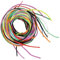 10 CORDELETTES RONDES EN SATIN DIAM. 2MM COULEURS ASSORTIES