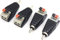 Maxhood RCA to Speaker Wire Adapter, Subwoofer Speaker Phono RCA Male to AV 2 Screw Terminal Video Audio Spring Press Type Balun for CCTV, 4 Pack