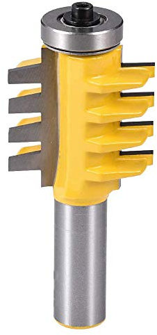 Eyech Reversible Finger Glue Joint Router Bit Set Finger Joint Router Bit Set Woodworking Cutter Tool-1/2 inch Shank