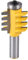 Eyech Reversible Finger Glue Joint Router Bit Set Finger Joint Router Bit Set Woodworking Cutter Tool-1/2 inch Shank