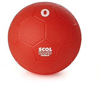 Visiodirect Ballon Handball en PVC SCOL'HAND Coloris Rouge - Taille 0 - Diamètre 15.2 cm