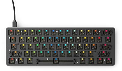 Glorious Gaming GMMK Compact (60%) Barebones (Frame Only) – Mechanisches Gaming-Keyboard, tastenweise RGB-Beleuchtung, Hot-Swap & individuell anpassbar, Amerikanisch/ANSI Layout - Schwarz