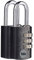 Yale YE3CB/28/126/2/BK - Standardschutz - Aluminium-Kombinationsvorhängeschloss Silber 28 mm - Stahlbügel - 3-Zahlenschloss- 2er Set