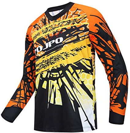 PSPORT Men's Racing Shirts Summer Motocross Jersey Bicycle Sportswear MTB Jersey Long Sleeve Mountain Bike Clothes