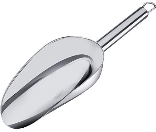 Westmark Back-/Abwiege-/Abfüllschaufel, Füllvolumen: 100 ml (ca. 150 g Mehl), Rostfreier Edelstahl, Halia, Silber, 91032270