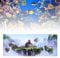Aquarium Background Poster, 3D PVC Waterproof Adhesive Fish Tank Wallpaper Sticker Sky Castle Fish Tank Background Decoration for Aquarium Fish Tank(122 * 50cm)