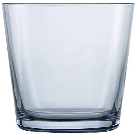 Zwiesel Glas Wasserglas Together Rauchblau 4er Set, | formschöne Trinkgläser, spülmaschinenfeste TRITAN®-Kristallgläser, Made in Germany