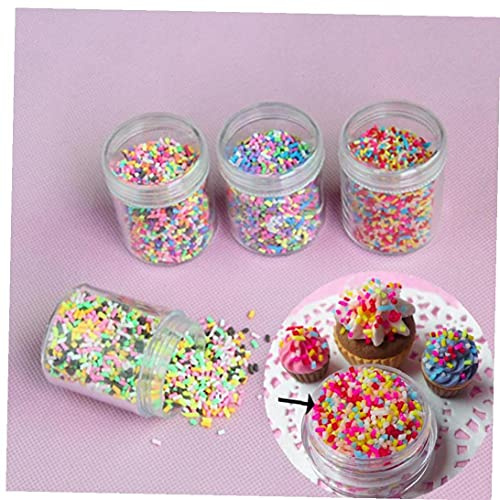 Ruluti 1 Box Schleim besprüht Füller Keramikwerkzeuge DIY Candy Gefälschte Kuchen Dessert Schlammpartikel Schleifbedarf Zubehör Dekoration