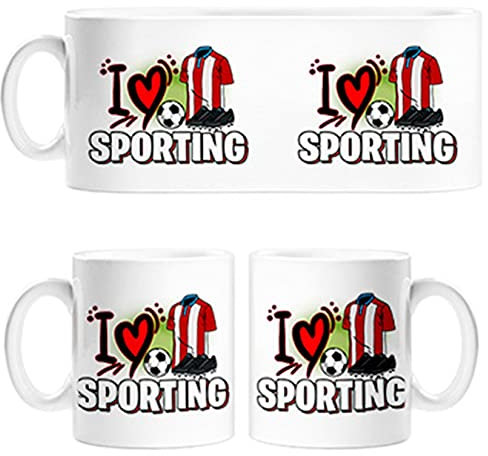 Diver Tazas Taza para Enamorado de su Equipo de fútbol del Sporting - Cerámica