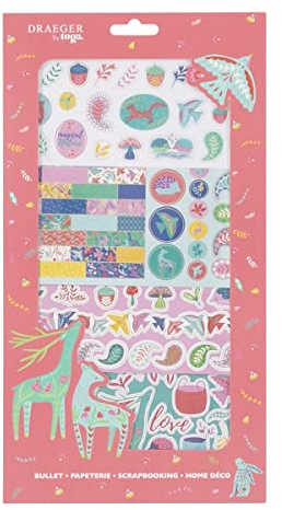 DRAEGER PARIS 1886 KTA008 Scrapbooking Aufkleber, Mehrfarbig, 17x31cm