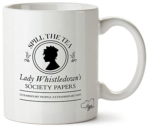 Hippowarehouse Lady Whistledown's Society Papers Headline Printed Mug Various Colour Options Ceramic Cup Kitchenware 10oz