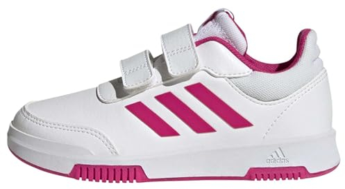 adidas Unisex Kinder Tensaur Hook and Loop Shoes, Cloud White/Magenta/Core Black, 30 EU
