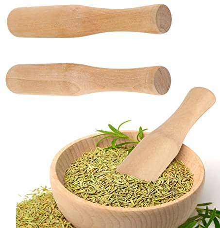 2 Stück Holzstößel Lebensmittel Mahlstab, Sauerkraut Stampfer Grinder Stick für Küche Restaurant