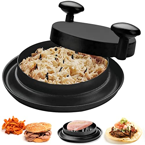 Trituratore Di Carne ShredMachine, Trituratore Di Pollo Alternative to Bear Claws, Multifunzione Attrezzo Tritacarne con Manico e Base Antiscivolo per Pollo Maiale Manzo Insalata (Nero)